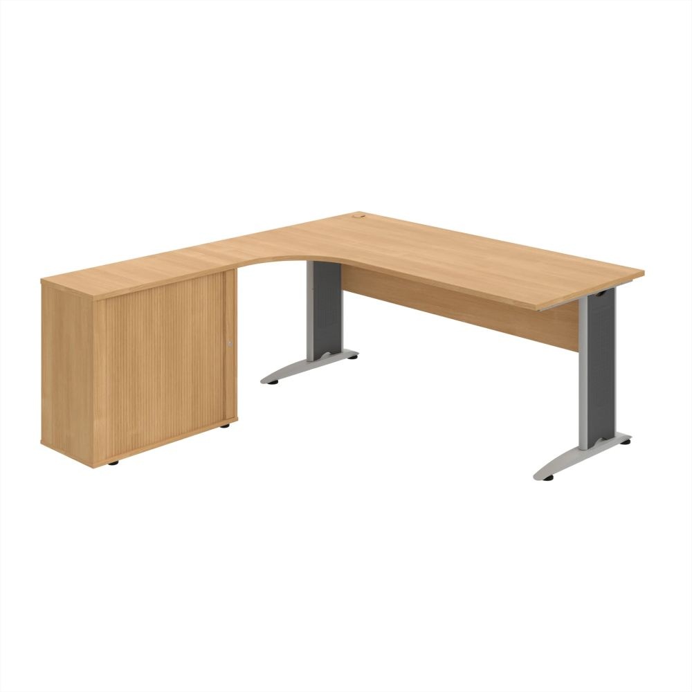 HOBIS kancelársky stôl pracovný, zostava pravá - CE 1800 HR P, dub