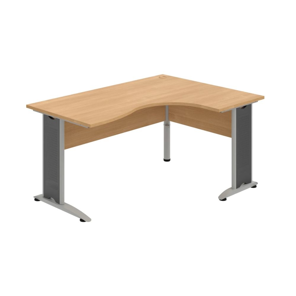 HOBIS kancelársky stôl pracovný tvarový, ergo ľavý - CE 2005 L, dub