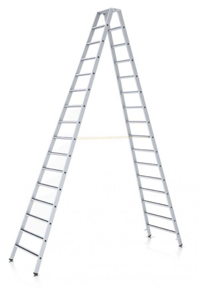 Stupňový stojací rebrík R13step B, dĺžka 3,95 m