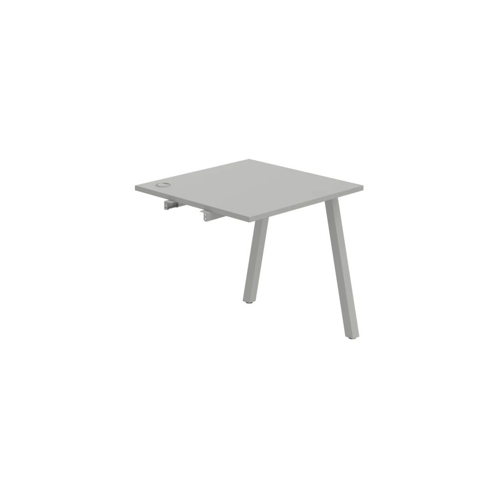 HOBIS prídavný kancelársky stôl rovný - US A 800 R, šedá