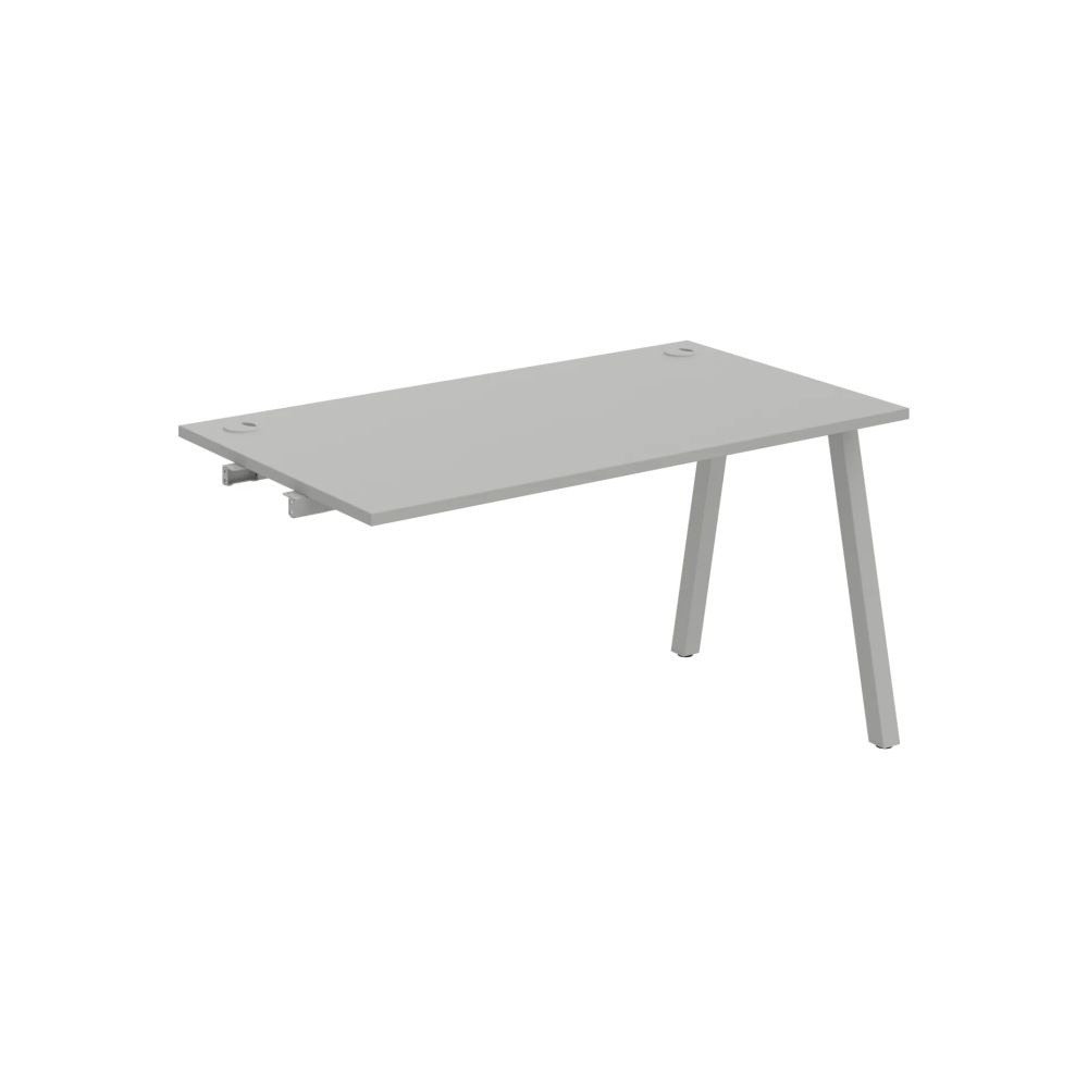 HOBIS prídavný kancelársky stôl rovný - US A 1400 R, šedá