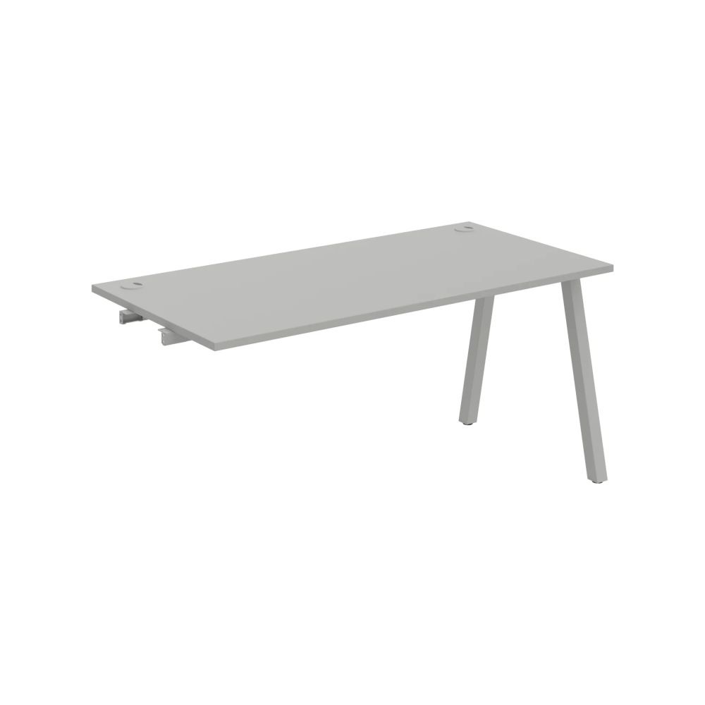 HOBIS prídavný kancelársky stôl rovný - US A 1600 R, šedá