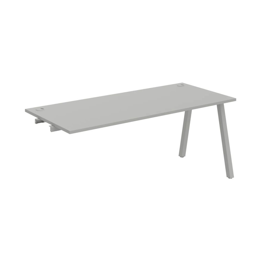 HOBIS prídavný kancelársky stôl rovný - US A 1800 R, šedá