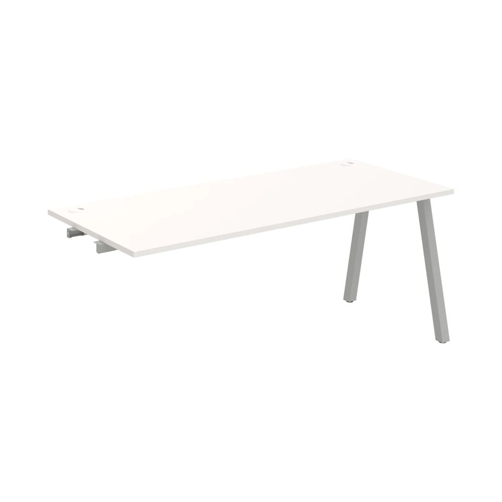 HOBIS prídavný kancelársky stôl rovný - US A 1800 R, biela