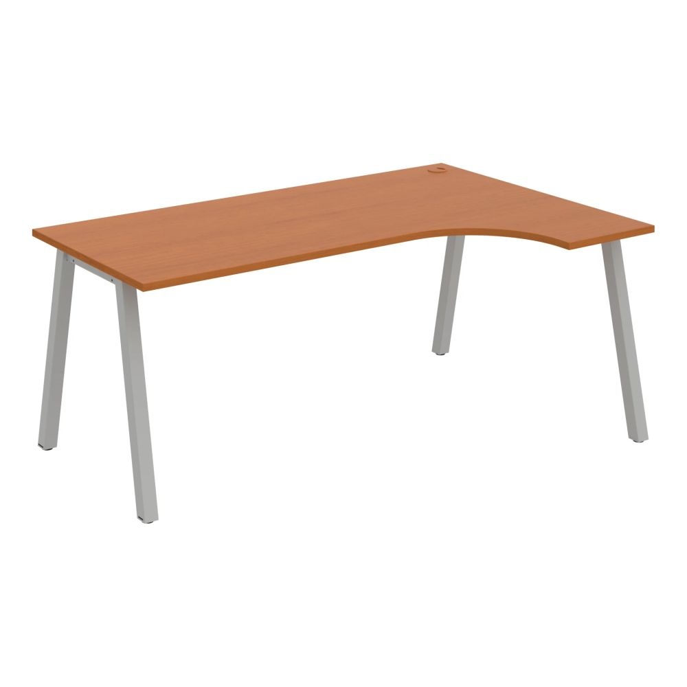 HOBIS kancelársky stôl tvarový, ergo ľavý - UE A 1800 L, čerešňa