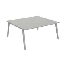 HOBIS kancelársky stôl zdvojený - USD A 1800, šedá