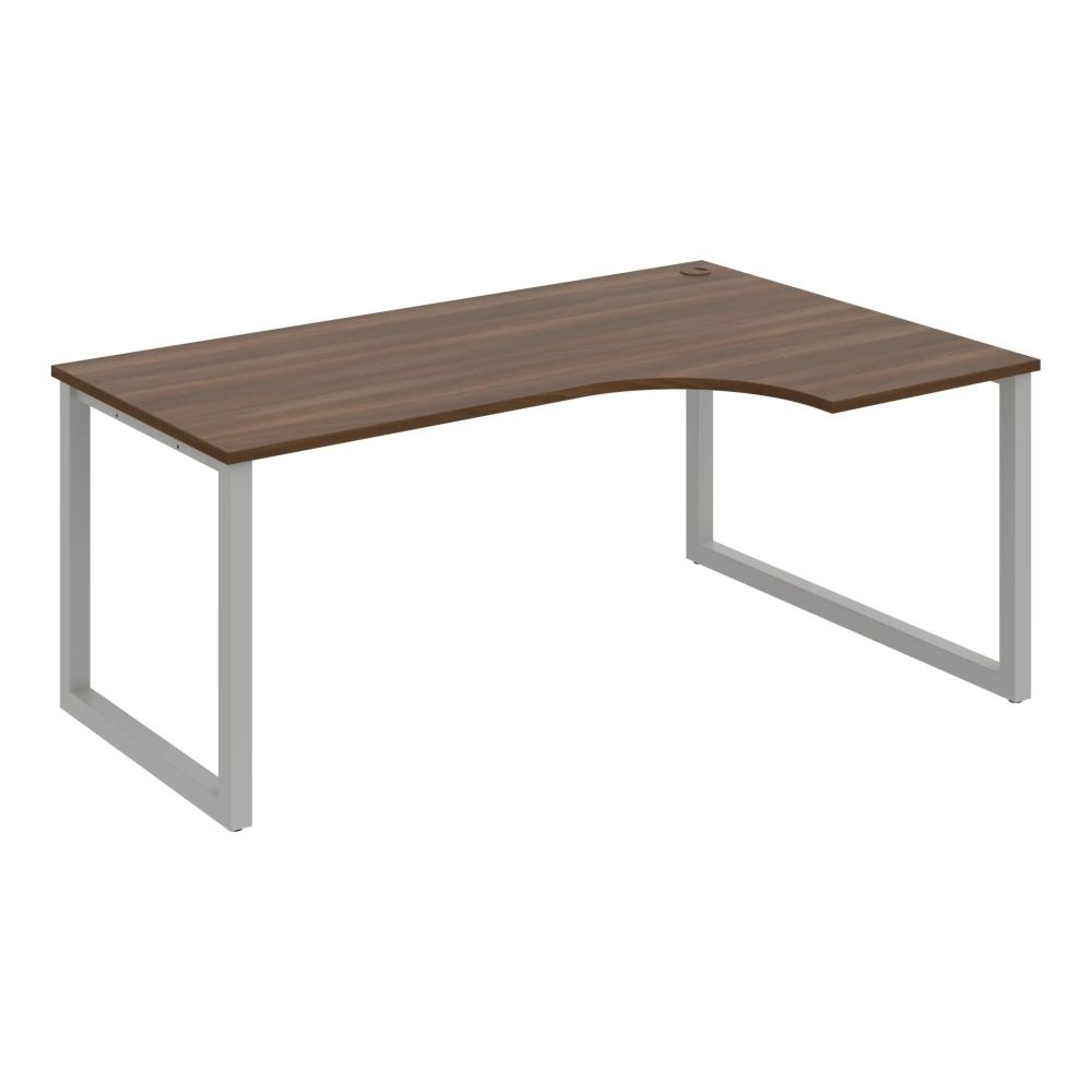 HOBIS kancelársky stôl tvarový, ergo ľavý - UE O 1800 60 L, orech