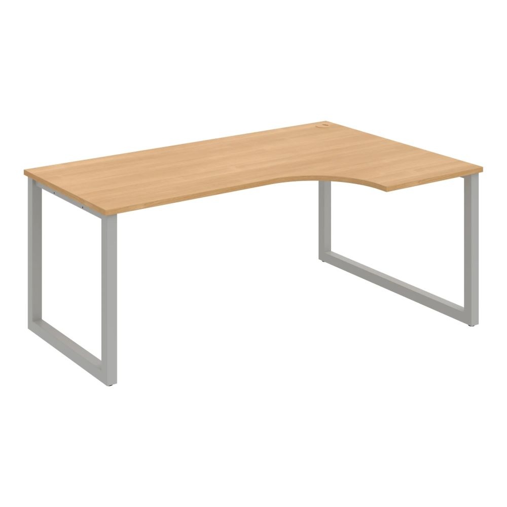 HOBIS kancelársky stôl tvarový, ergo ľavý - UE O 1800 60 L, dub