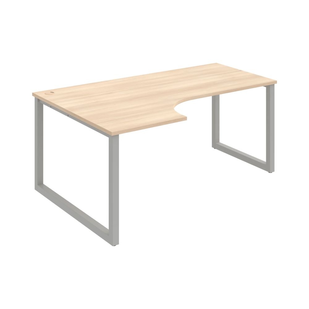 HOBIS kancelársky stôl tvarový, ergo pravý - UE O 1800 60 P, agát