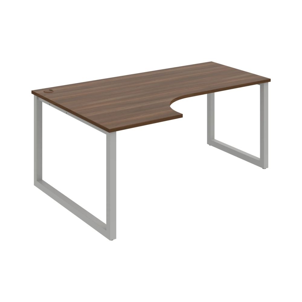 HOBIS kancelársky stôl tvarový, ergo pravý - UE O 1800 60 P, orech