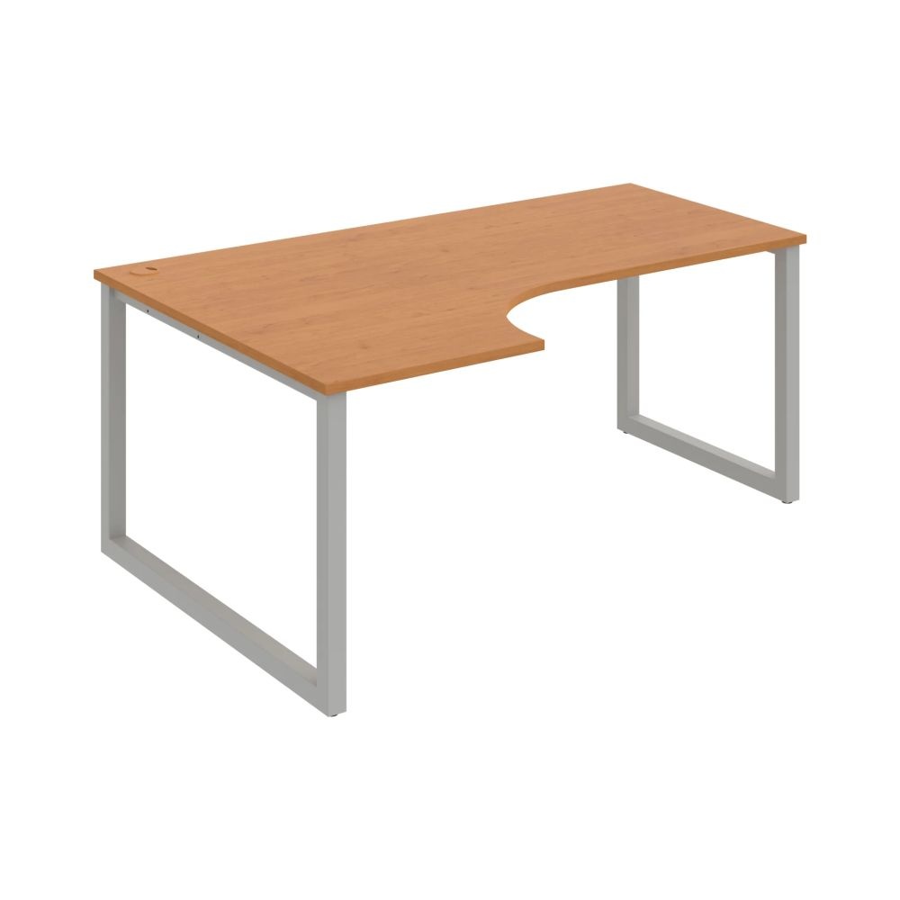HOBIS kancelársky stôl tvarový, ergo pravý - UE O 1800 60 P, jelša