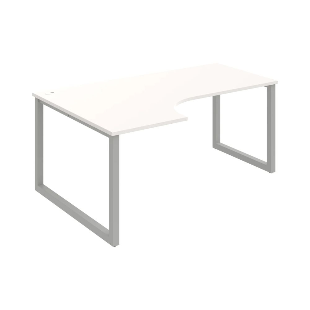 HOBIS kancelársky stôl tvarový, ergo pravý - UE O 1800 60 P, biela