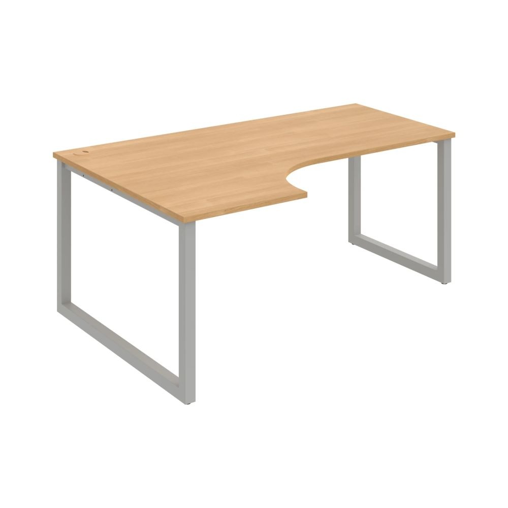 HOBIS kancelársky stôl tvarový, ergo pravý - UE O 1800 60 P, dub