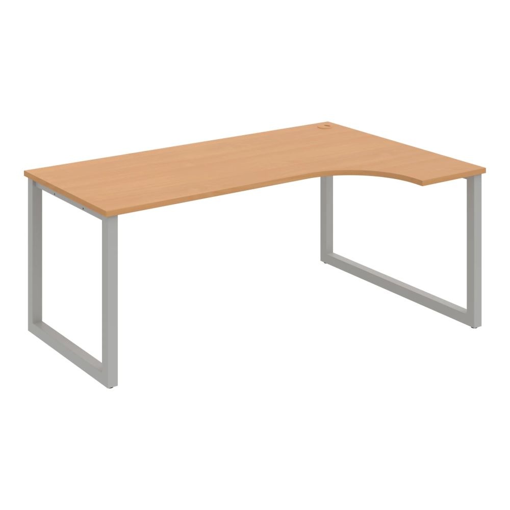HOBIS kancelársky stôl tvarový, ergo ľavý - UE O 1800 L, buk