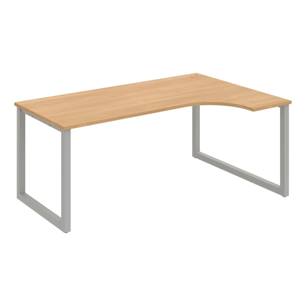HOBIS kancelársky stôl tvarový, ergo ľavý - UE O 1800 L, dub