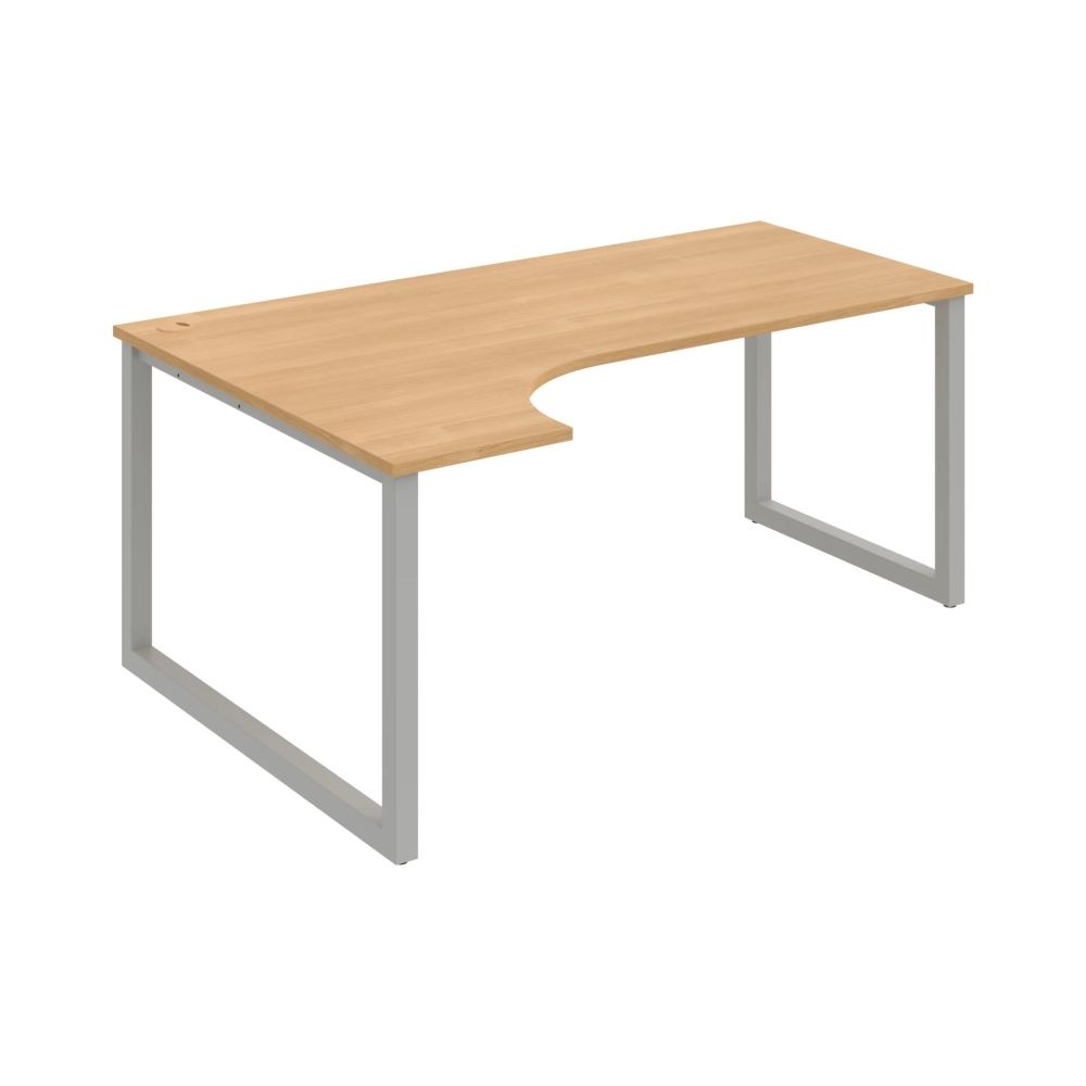 HOBIS kancelársky stôl tvarový, ergo pravý - UE O 1800 P, dub