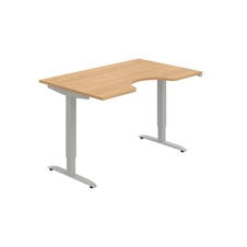 HOBIS ergo elektr.staviteľný stôl 140 cm, stand. ovláda. - MSE 2 1400, dub