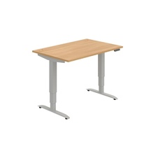 HOBIS výškovo nastaviteľný stôl 120 cm, pamäť.ovlad. - MOTION MS 3M 1200, dub