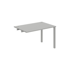 HOBIS prídavný kancelársky stôl rovný - US 1200 R, šeda