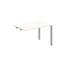 HOBIS prídavný kancelársky stôl rovný - US 1200 R, biela