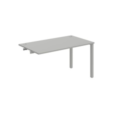 HOBIS prídavný kancelársky stôl rovný - US 1400 R, šeda