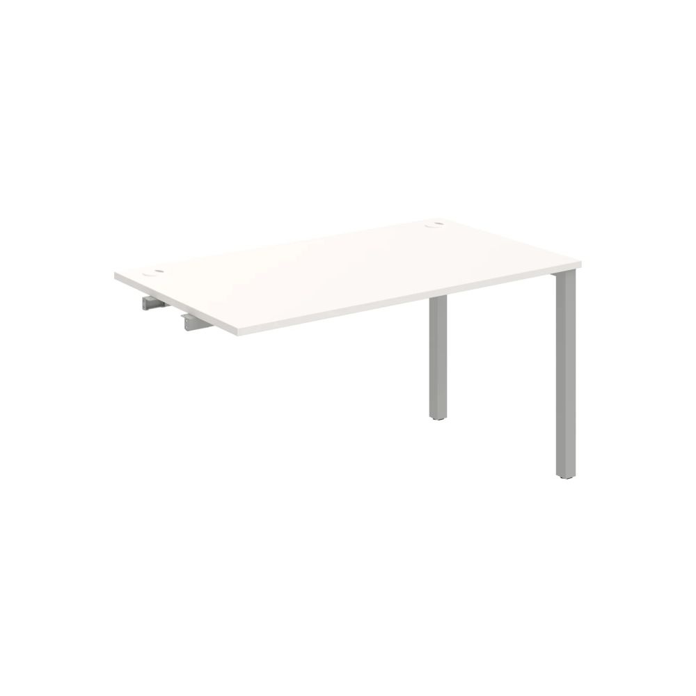 HOBIS prídavný kancelársky stôl rovný - US 1400 R, biela