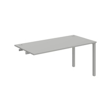 HOBIS prídavný kancelársky stôl rovný - US 1600 R, šeda
