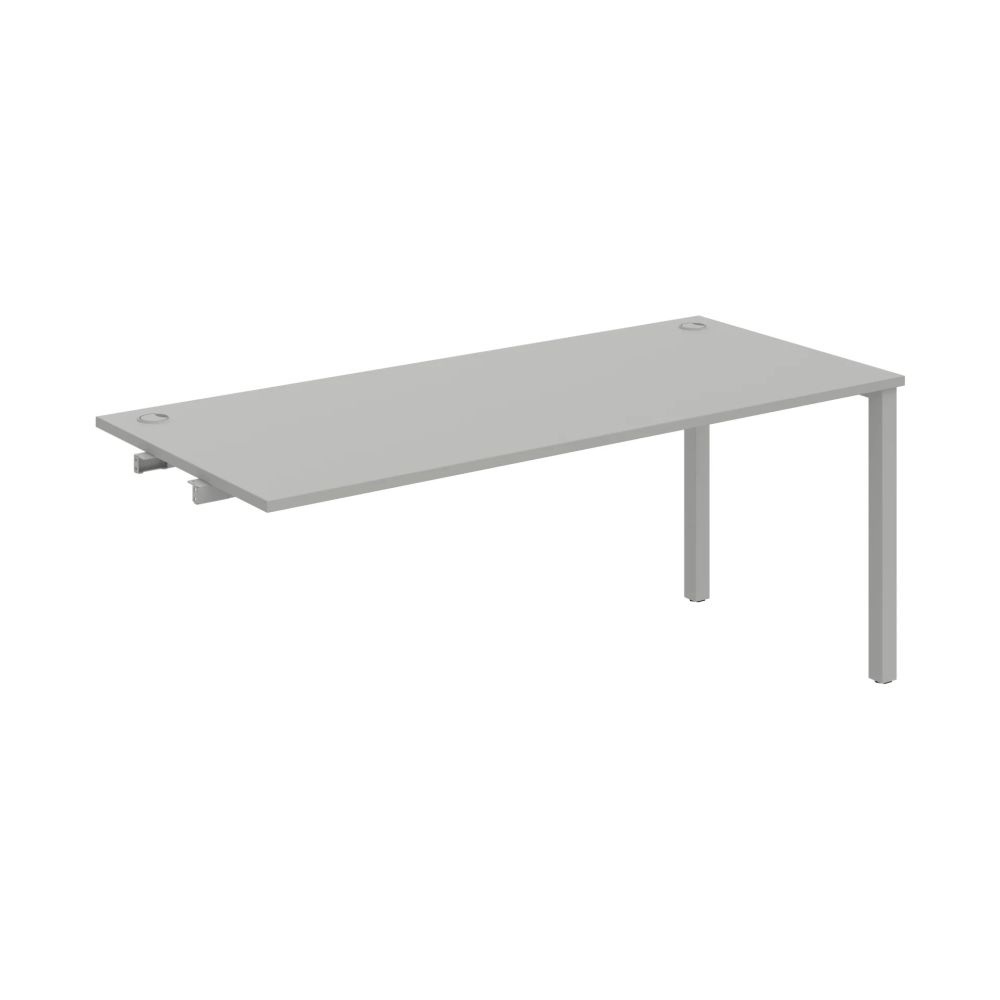 HOBIS prídavný kancelársky stôl rovný - US 1800 R, šeda