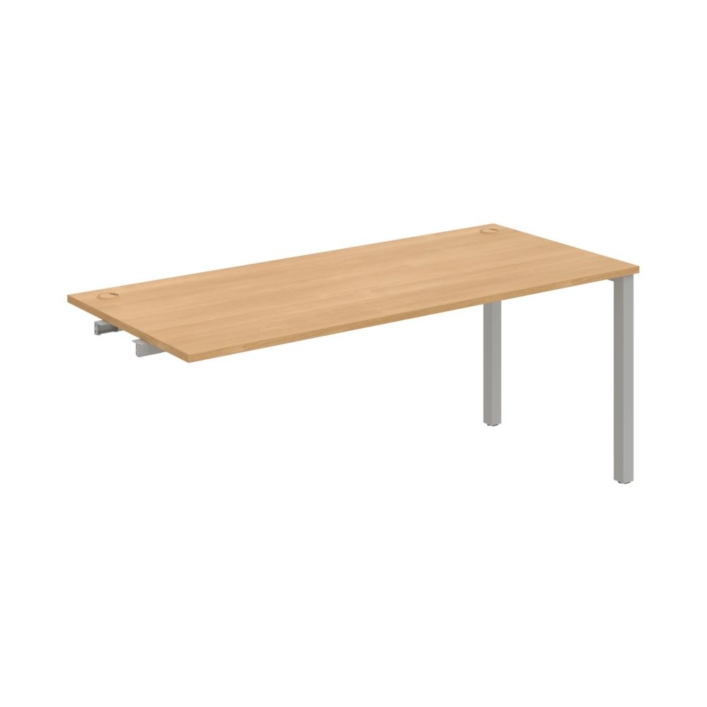 HOBIS prídavný kancelársky stôl rovný - US 1800 R, dub