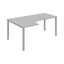 HOBIS kancelársky stôl tvarový, ergo pravý - UE 1800 60 P, šeda