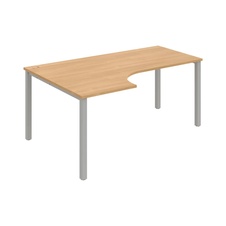 HOBIS kancelársky stôl tvarový, ergo pravý - UE 1800 60 P, dub
