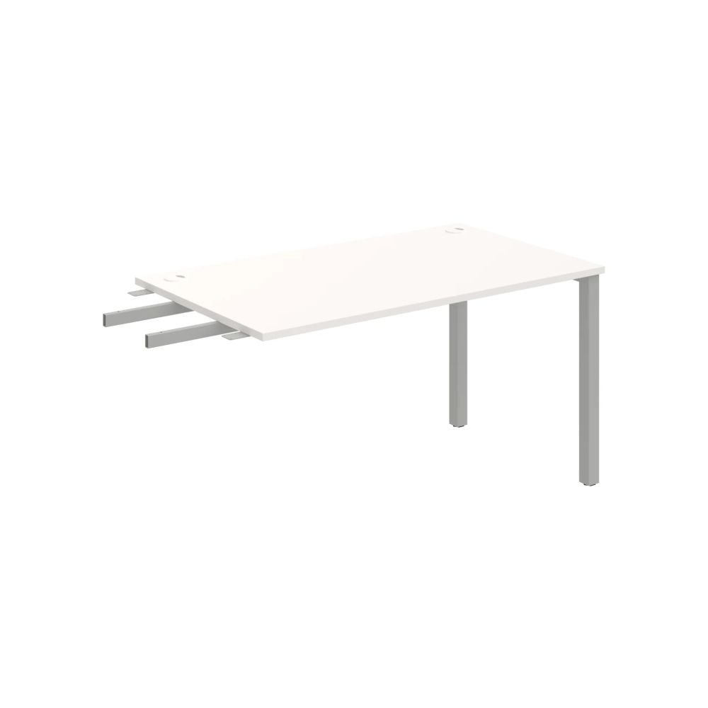 HOBIS prídavný stôl do uhla - US 1400 RU, hĺbka 80 cm, biela