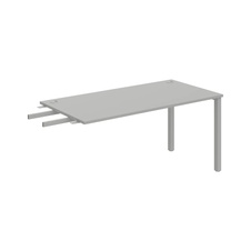 HOBIS prídavný stôl do uhla - US 1600 RU, hĺbka 80 cm, šeda