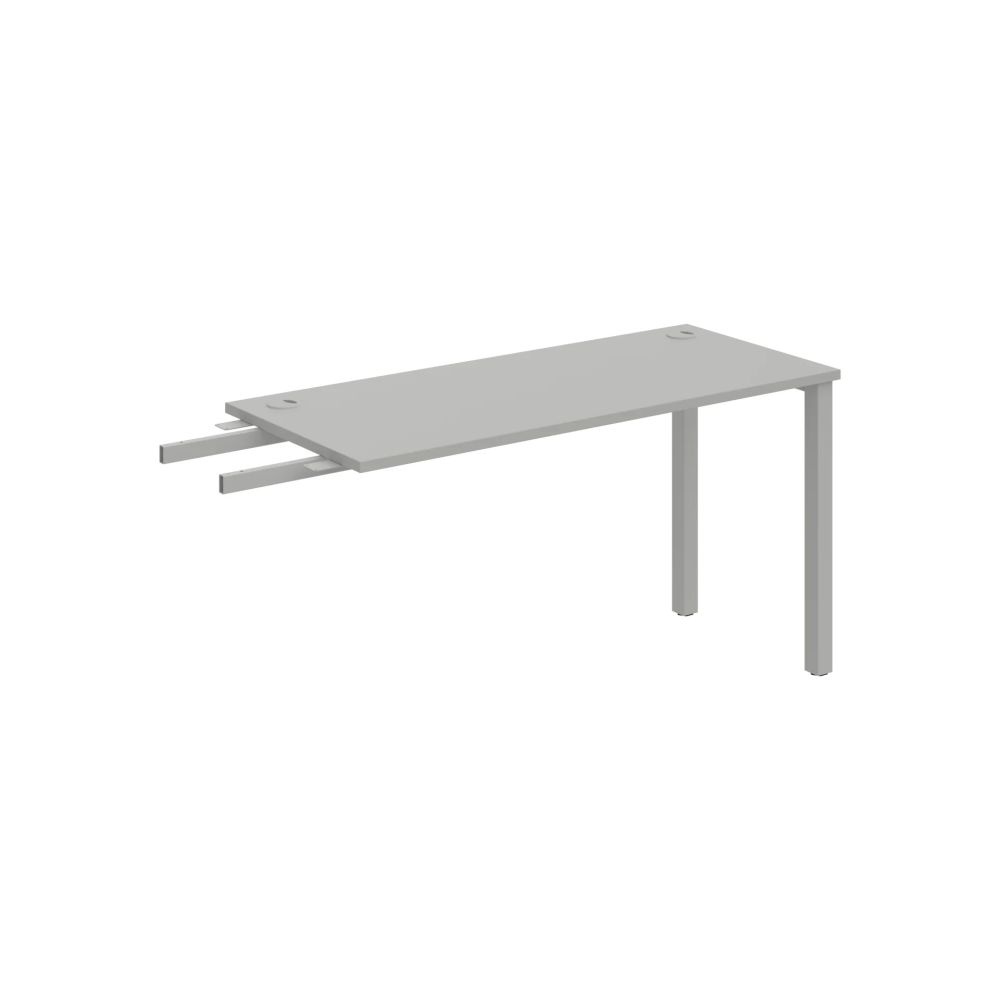 HOBIS prídavný stôl do uhla - UE 1400 RU, hĺbka 60 cm, šeda