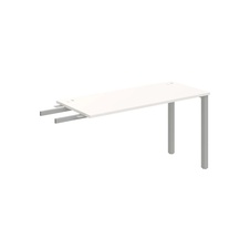 HOBIS prídavný stôl do uhla - UE 1400 RU, hĺbka 60 cm, biela