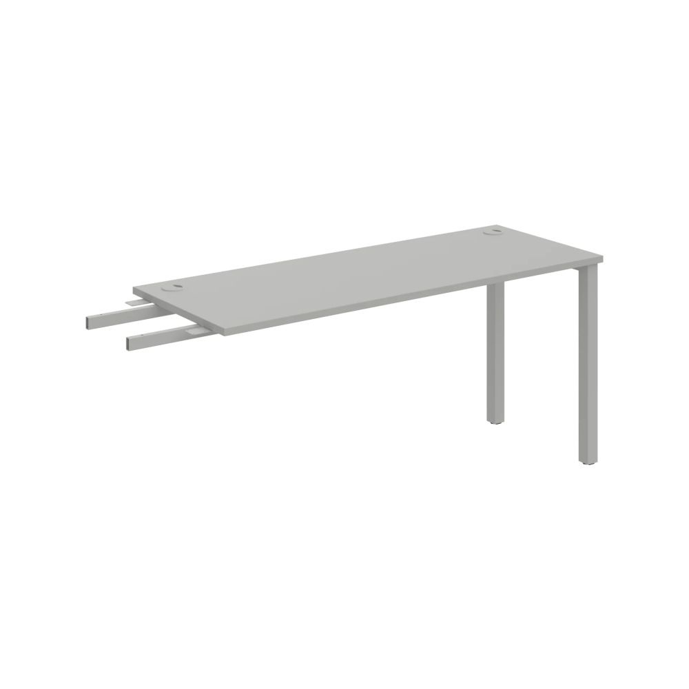HOBIS prídavný stôl do uhla - UE 1600 RU, hĺbka 60 cm, šeda
