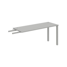 HOBIS prídavný stôl do uhla - UE 1600 RU, hĺbka 60 cm, šeda