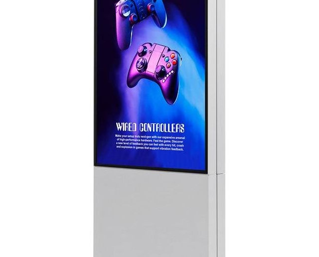 Digitálny totem Smart Line Obojstranný s monitorom Samsung 50", biela