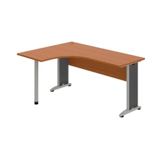 HOBIS kancelársky stôl pracovný tvarový, ergo pravý - CE 60 P, čerešňa