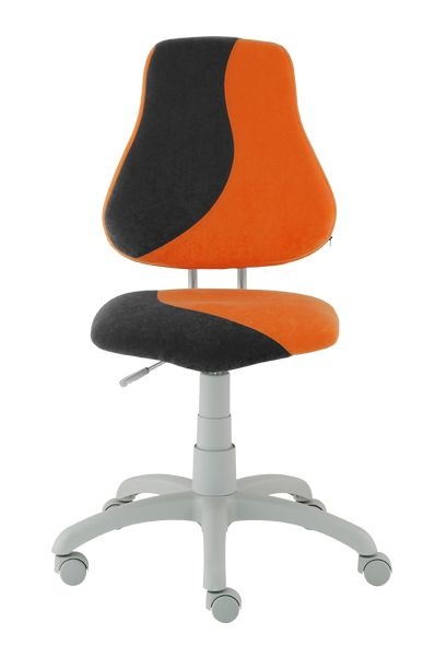 Detská rastúca školská stolička - oranžová_černá