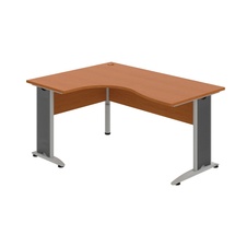 HOBIS kancelársky stôl pracovný tvarový, ergo pravý - CE 2005 P, čerešňa